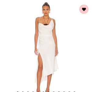 NWT Azaria Midi Dress in White & Black
